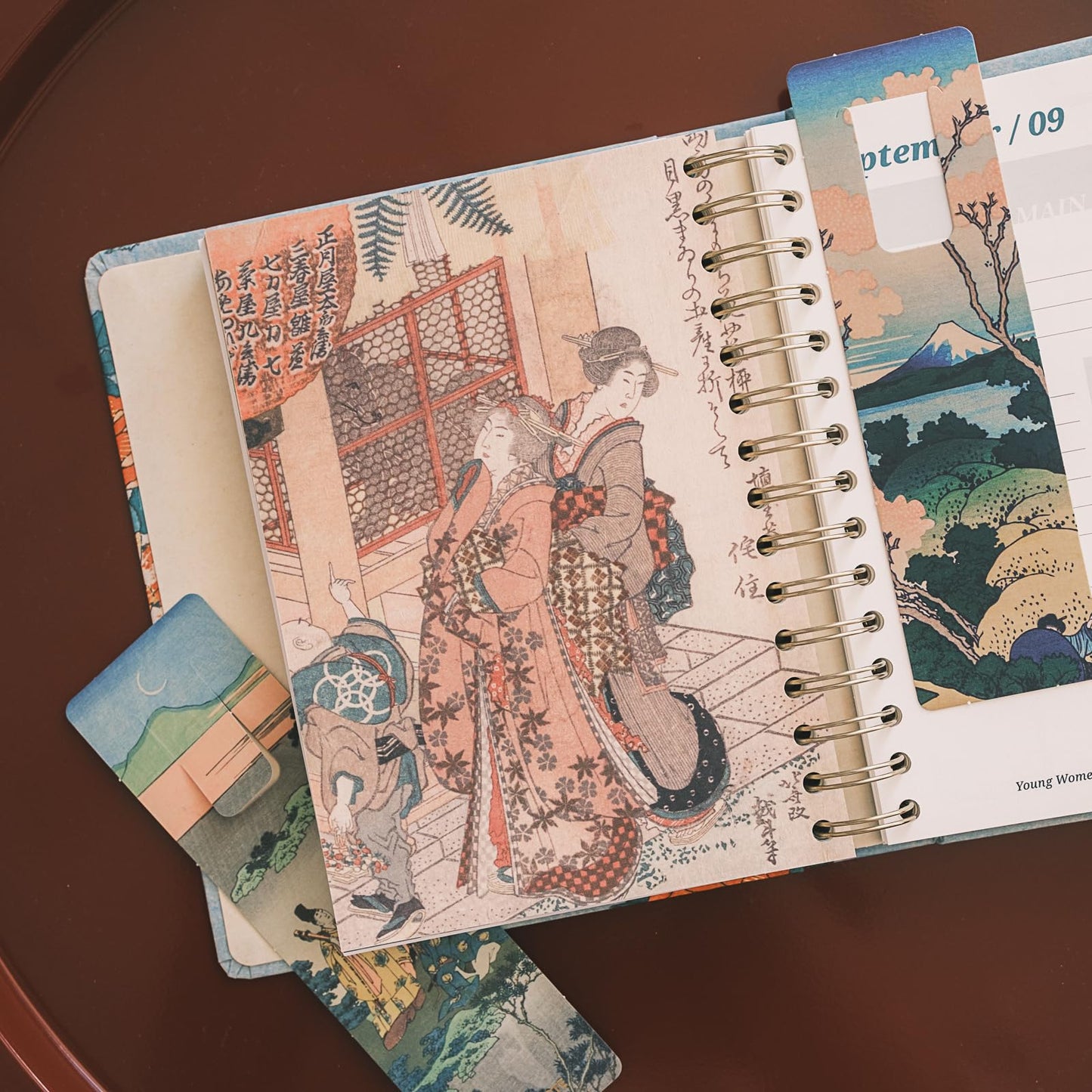 KOKONOTE Planner 2026-2027 Hokusai - Planner for Women 17 Month (Aug 26/ Dec 27) | Weekly & Monthly Academic Planner 2026-2027 | 6.4" x 7.9" | Hardcover Agenda 2026 | Thick paper 120 g/m²