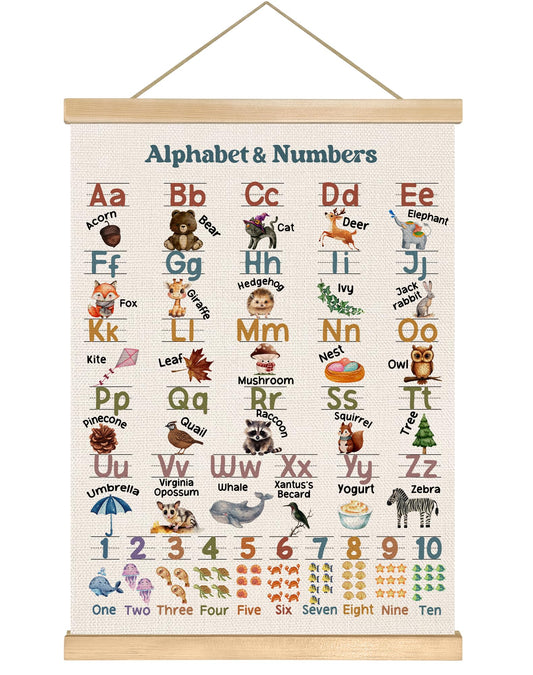 You found a duck Numbers 1 to 100 Educational Wall Art Poster,14x18.5 Inch Numbers Chart Canvas Print Poster,Modern Educational Posters for Nursery Playroom,Kids Room Decor (1, Beige)
