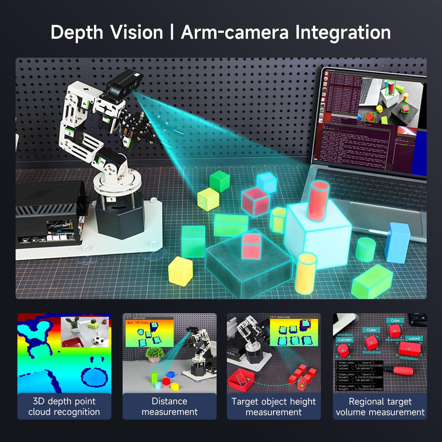 Yahboom ROS2 Robot Car Ackerman Steering Chassis,AI Visual Recognition Embodied Intelligence AI for Jetson Nano B01 4GB,AI Voice Interaction(Superior Ver with Nano-4GB)