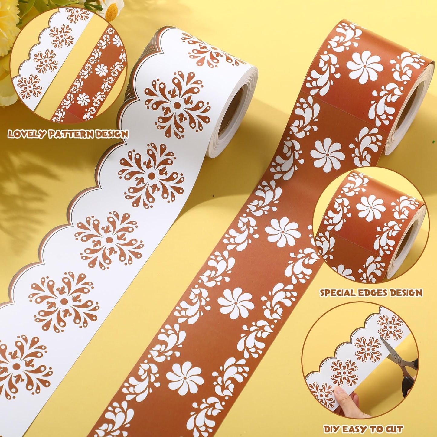 Trandraft 2 Rolls 65.6ft Mexican Bulletin Board Borders Cielito Lindo Bulletin Border Classroom Decorations Back to School Trim Borders for School Fiesta Office Cielito Lindo Party Decoration