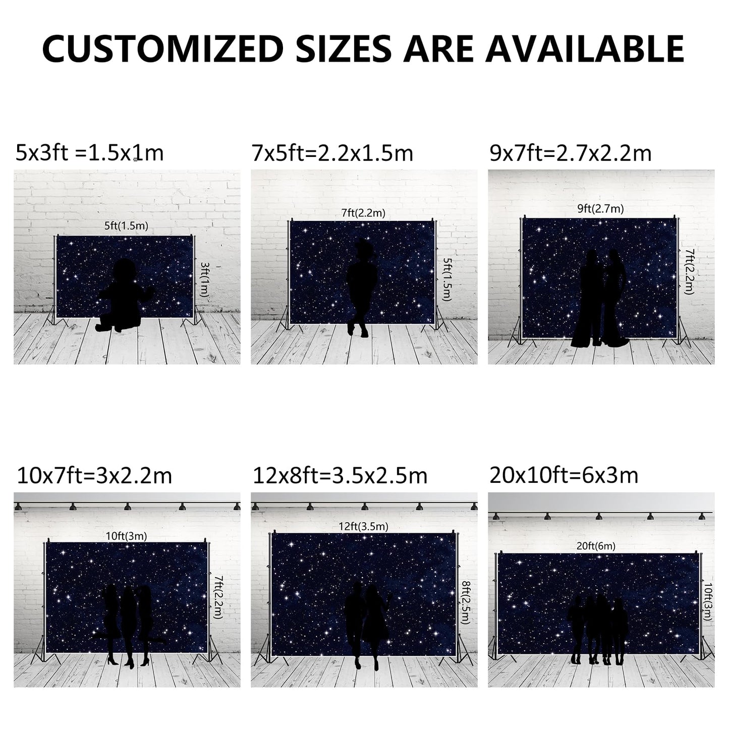 Renaiss 6x4ft Starry Night Sky Photo Backdrop Galaxy Universephotography Background Twinkle Stars Classroom Outer Space Theme Party Decor Kids Birthday Banner Astronauts Artistic Photo Booth Props