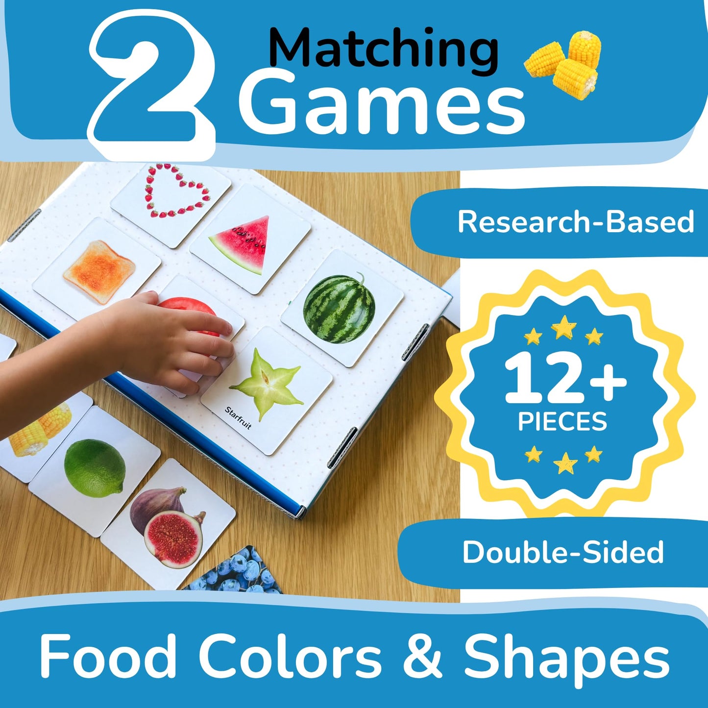 TOYVENTIVE Preschool Activity Set for Boys – Educational Toddler Toys with Flashcards, Matching Games and Montessori Activity Cards for Visual Recognition and Play-Based Exploration – Ages 1