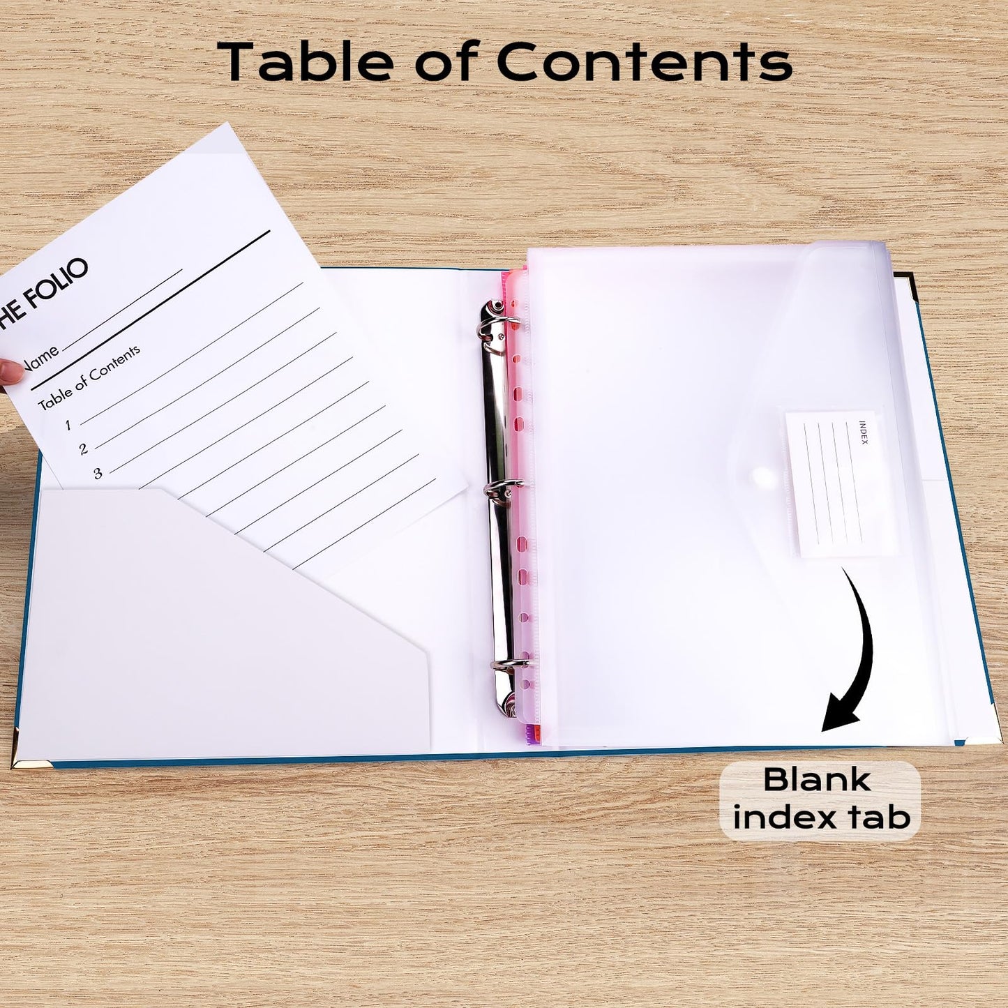 XKDOUS Important Document Organizer with 9 Pockets, Aesthetic Folio Folders 3-Ring Accordion Storage Binders Linen Expanding File Folder for Papers, Documents and Files