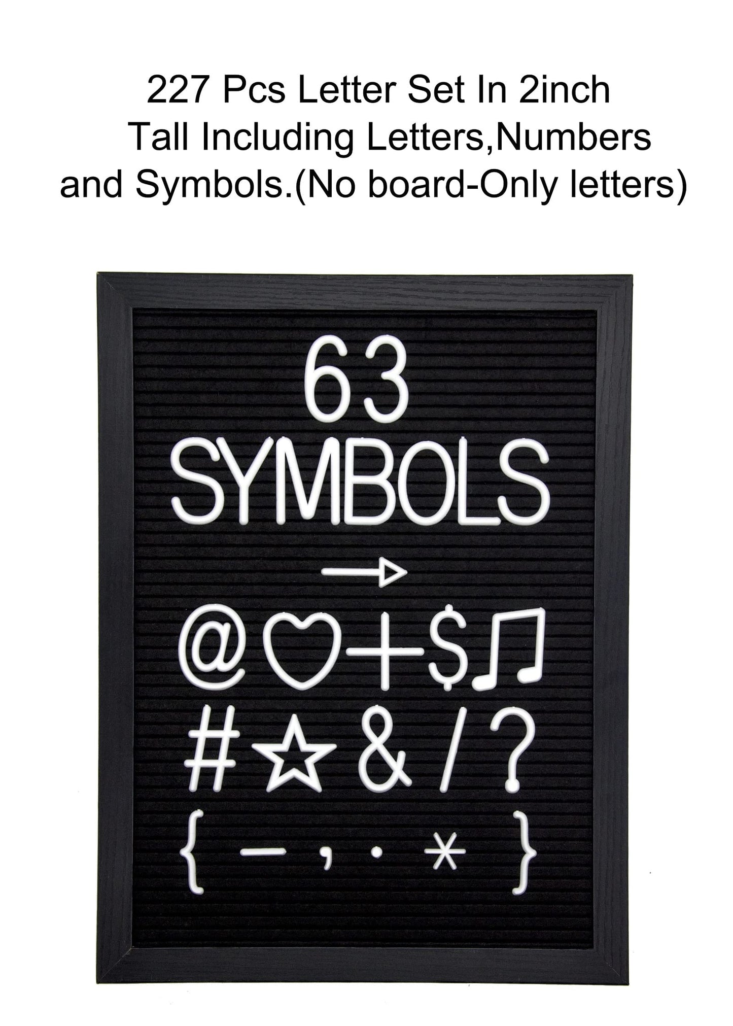 G GAMIT Felt Letter Board Letters Set - 227pcs 2 inch Tall Letters