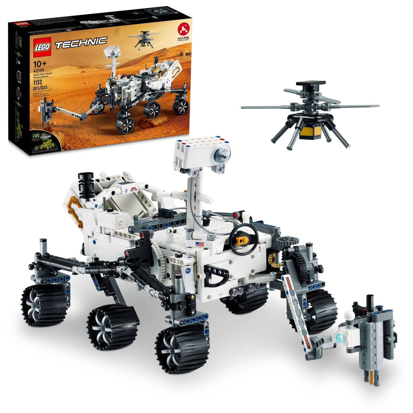 LEGO Technic NASA Mars Rover Perseverance Building Toys - STEM Model Kit for Boys & Girls, Ages 10+ Years - Gifts for Birthdays - Detailed Set for Display - 42158