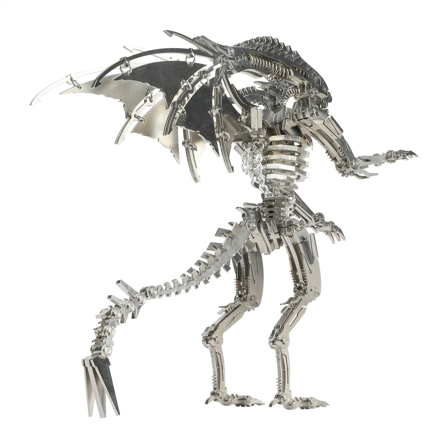 KOLOTESANE 3D Metal Puzzle for Adults, Alien Beast Animal Mechanical Model Kit, Precision Laser-Cut DIY Assembly Desk Sculpture, Unique Steampunk Home Decor Gift for Men and Teens