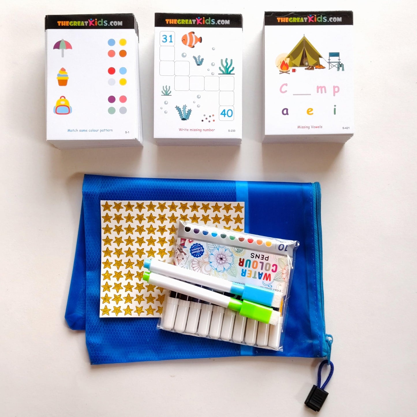 Activity Flash Cards, Workbook, Worksheet for Kids Ages 5, 6 | Toddler, Pre K, Kindergarten, Alphabet, Montessori Curriculum, Homeschooling Supplies, Preschool Early Learning