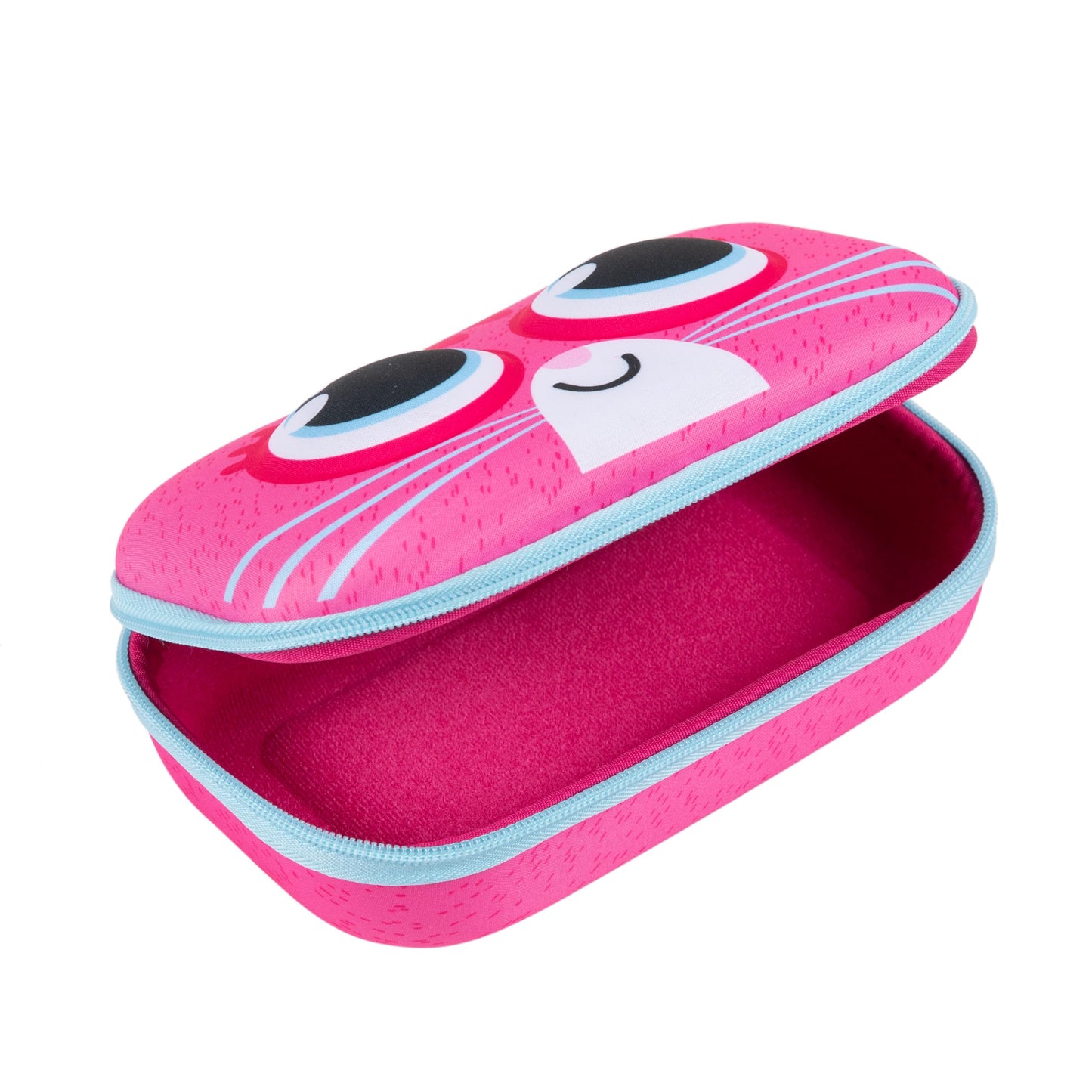 ZIPIT Kitty Pencil Box for Girls, Large Capacity Cute Pencil Case for School, Stationery Organizer Box