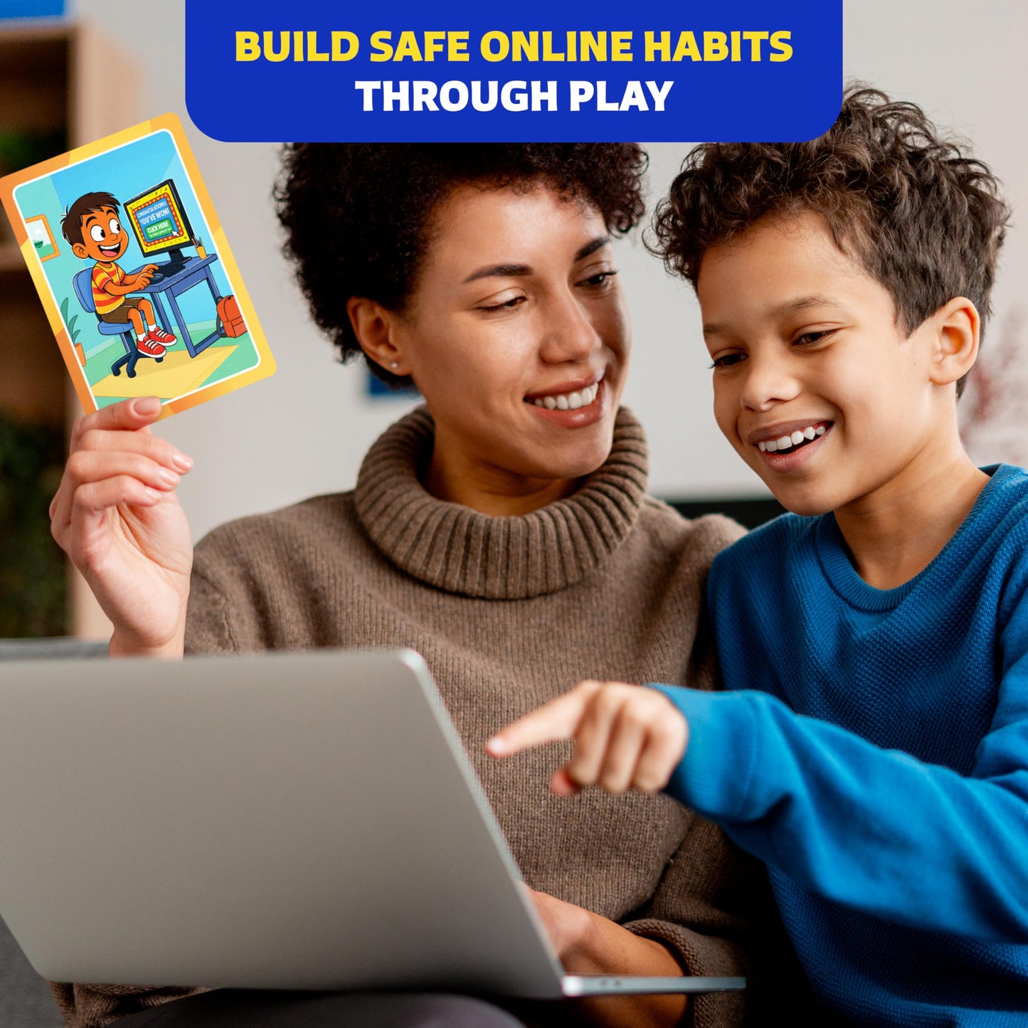 Who What Why Conversation Cards for Kids Online Safety – Cybersecurity & Digital Awareness Learning Game – Emotional Regulation Tool for Kids – Social Skills Activity & Speech Therapy Materials