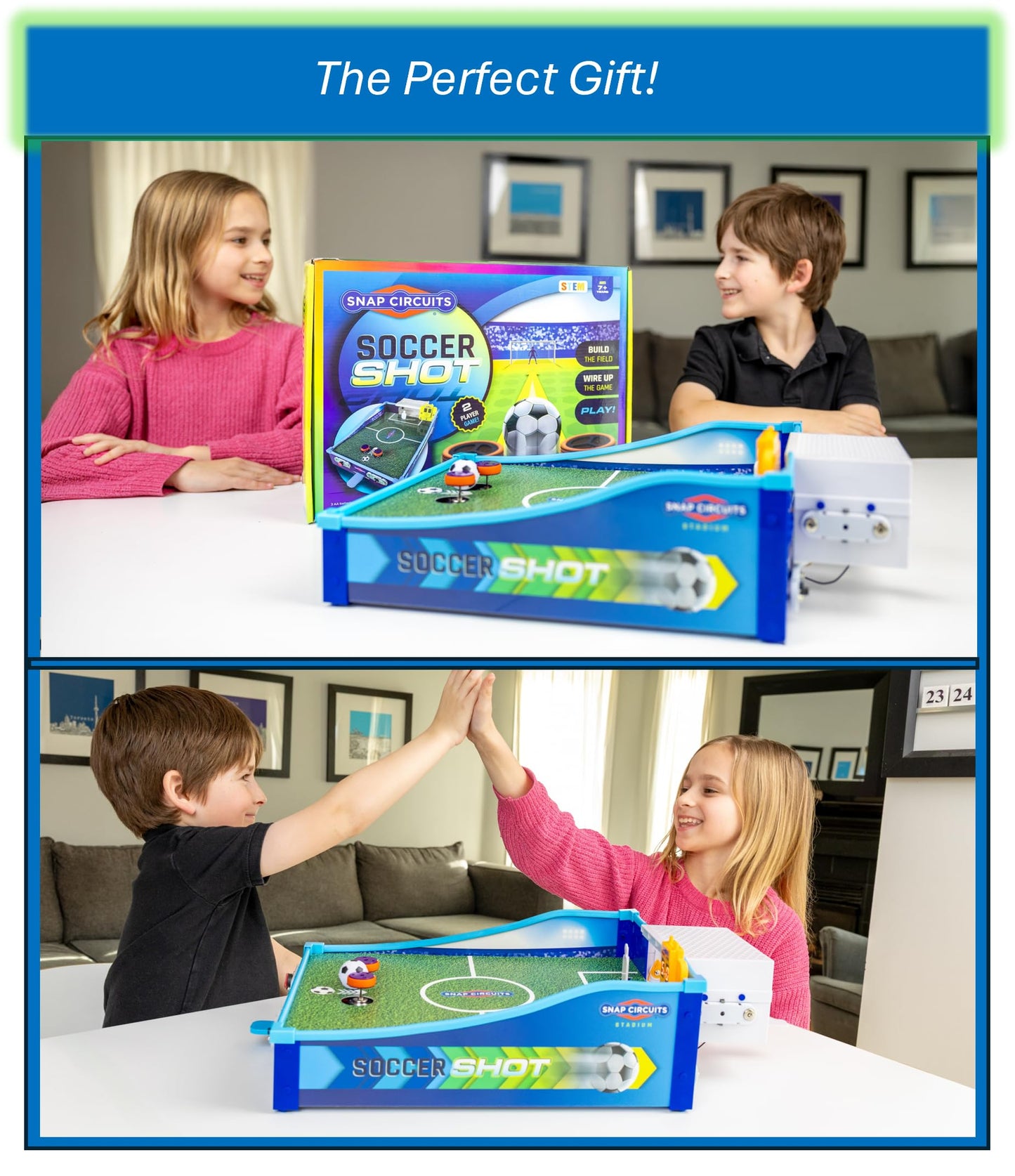 SNAP CIRCUITS Soccer Shot | Soccer Game | 2-Player Game | Tabletop Game | STEM Toy | 7+ Years