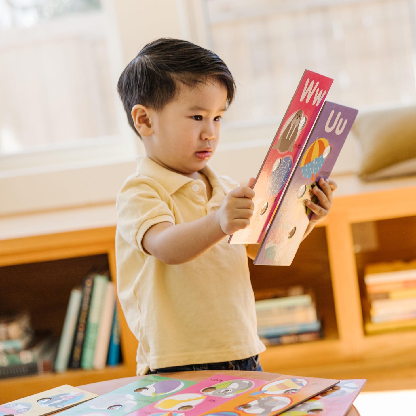 Melissa & Doug Poke-a-Dot! Alphabet Jumbo Learning Cards, 13 Double Sided Interactive ABC Flash Cards, Educational Activities for Toddlers and Preschoolers, Ages 1+