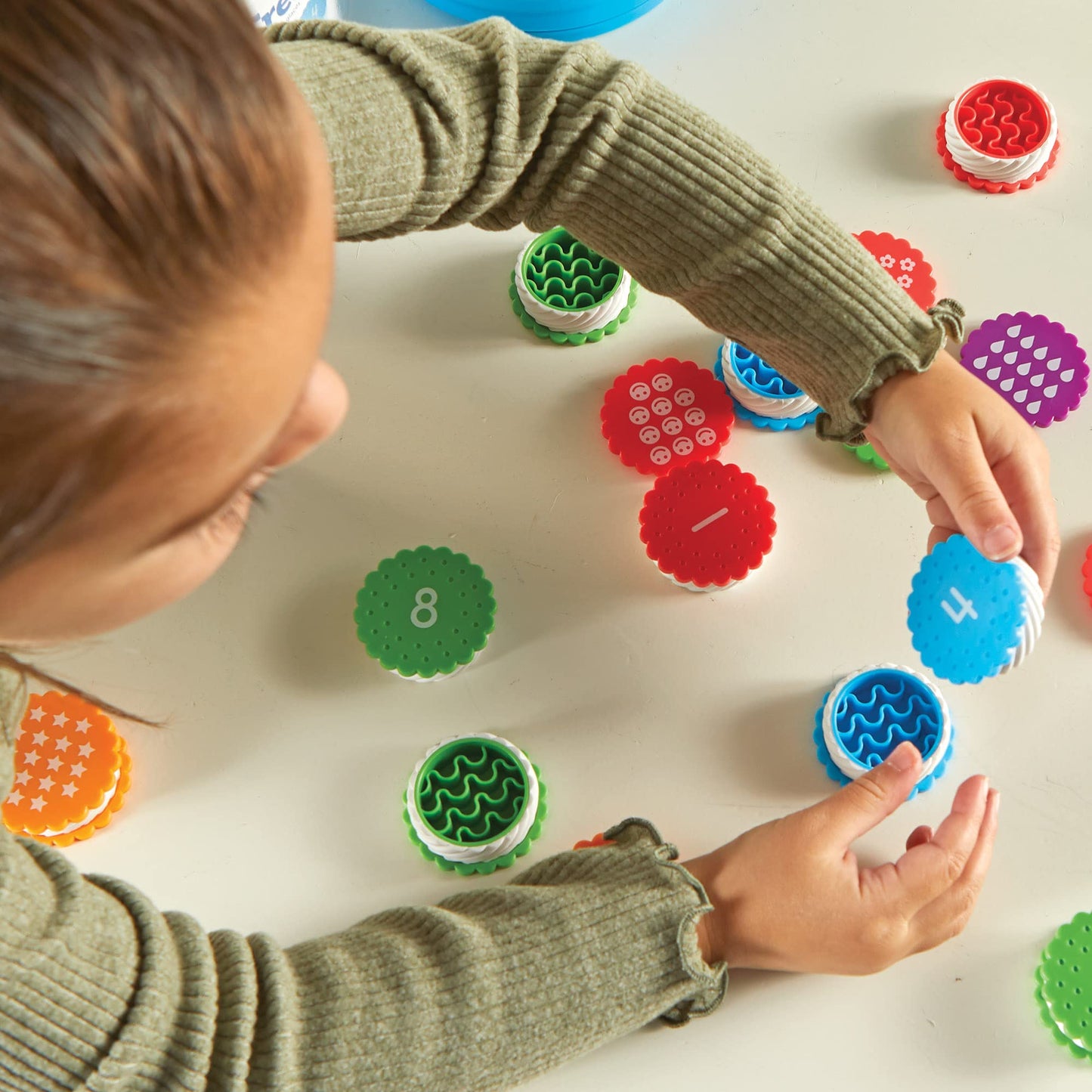 Learning Resources Mini Number Treats - Counting Skills, Cookies Toys, Montessori Fine Motor Skills, Math Manipulatives, Gifts for Boys and Girls