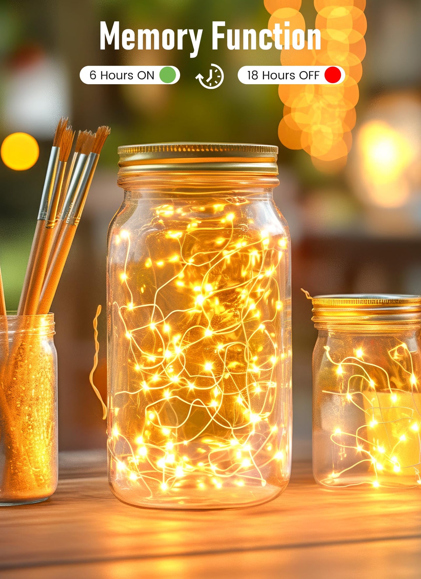 Minetom Fairy Lights, 66ft 200 LED Warm White USB Powered String Lights, Waterproof Silver Wire, Ideal for Indoor/Outdoor Decoration