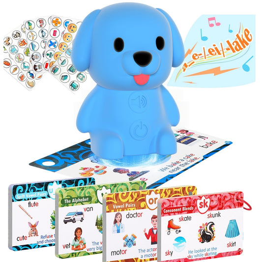Interactive Learning Toys with Talking Pen for Preschool Education, Early Learning Activities, Electronic Educational System (Dog with Phonics)