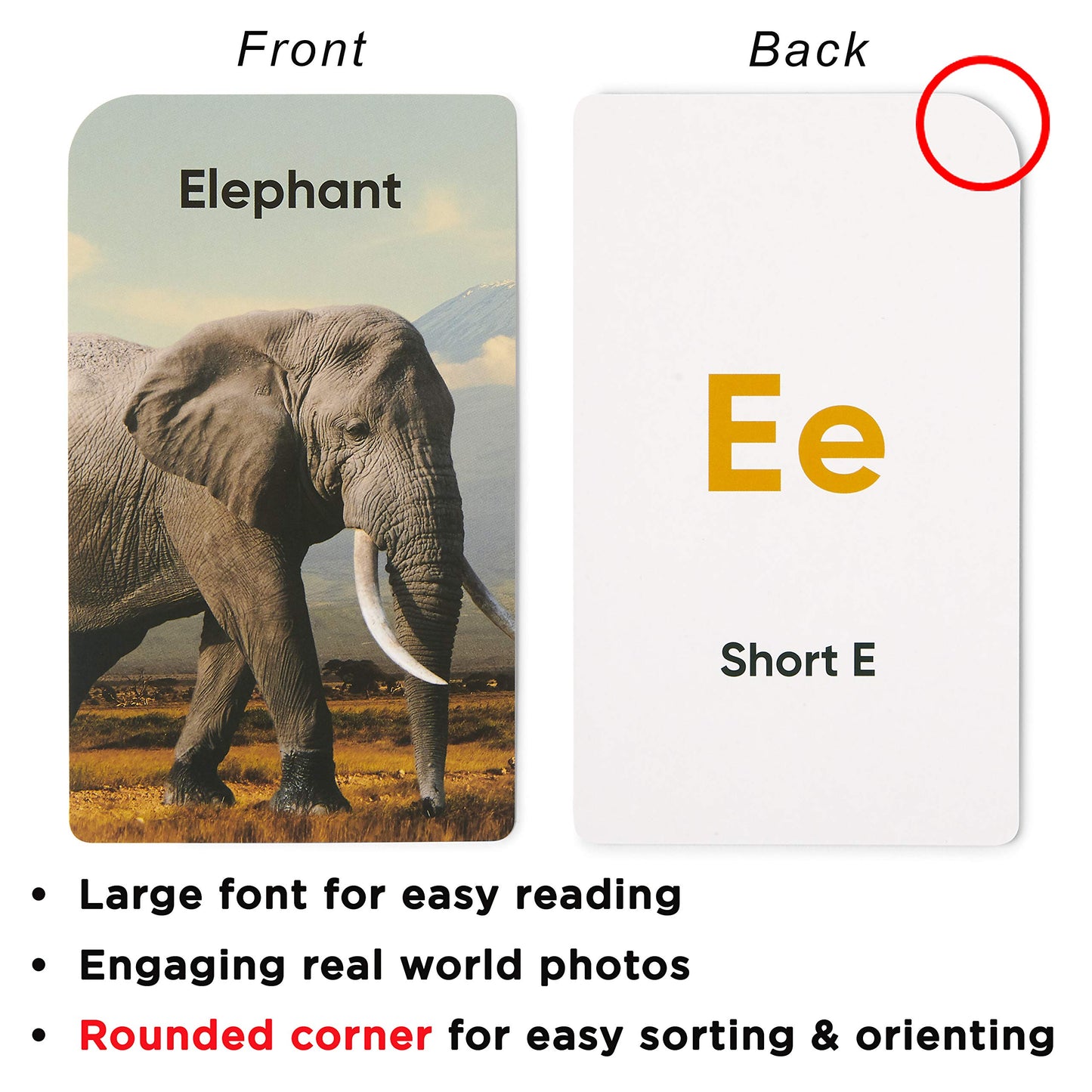 Award-Winning Alphabet Flash Cards for Kids Ages 2-4 – Learn ABCs, Phonics & Speech – Upper & Lowercase Letters, Photo Images – Preschool, Pre-K, Kindergarten