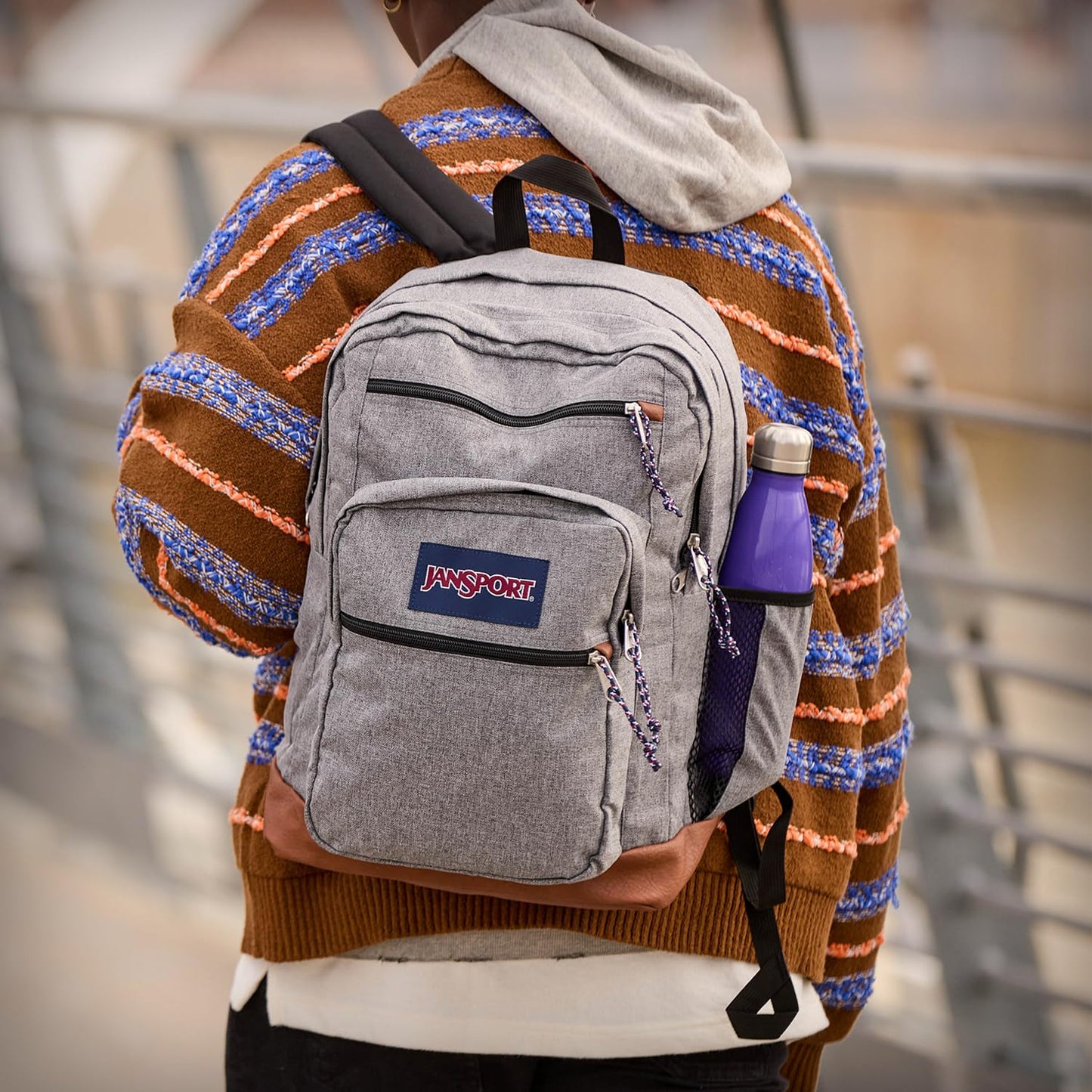 JanSport Cool Backpack, with 15-inch Laptop Sleeve - Large Computer Bag Rucksack with 2 Compartments, Ergonomic Straps, Black