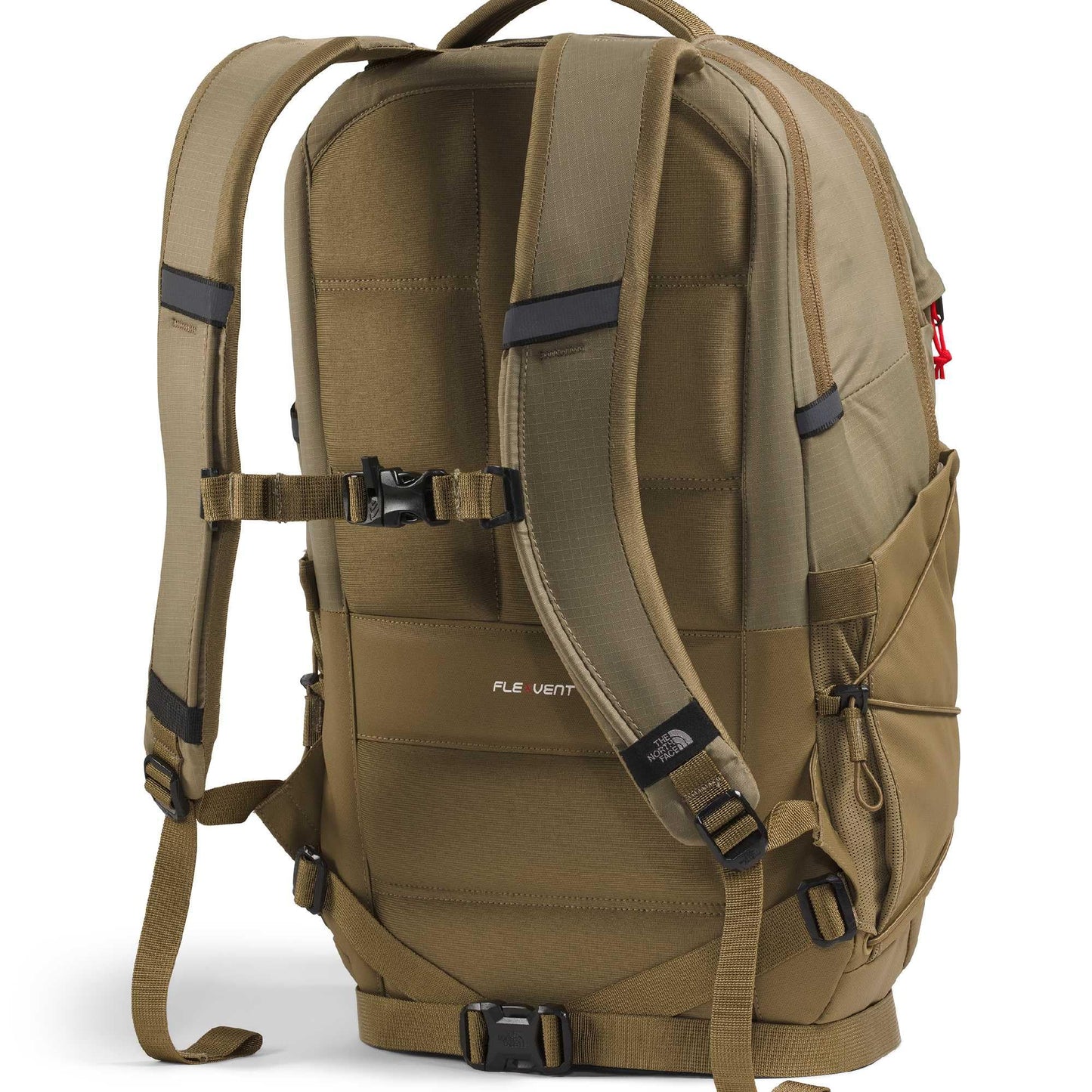 The North Face Borealis Commuter Laptop Backpack - Water Repellent, Laptop Sleeve, Large Main Compartment, Cedar/Lava Red, One Size
