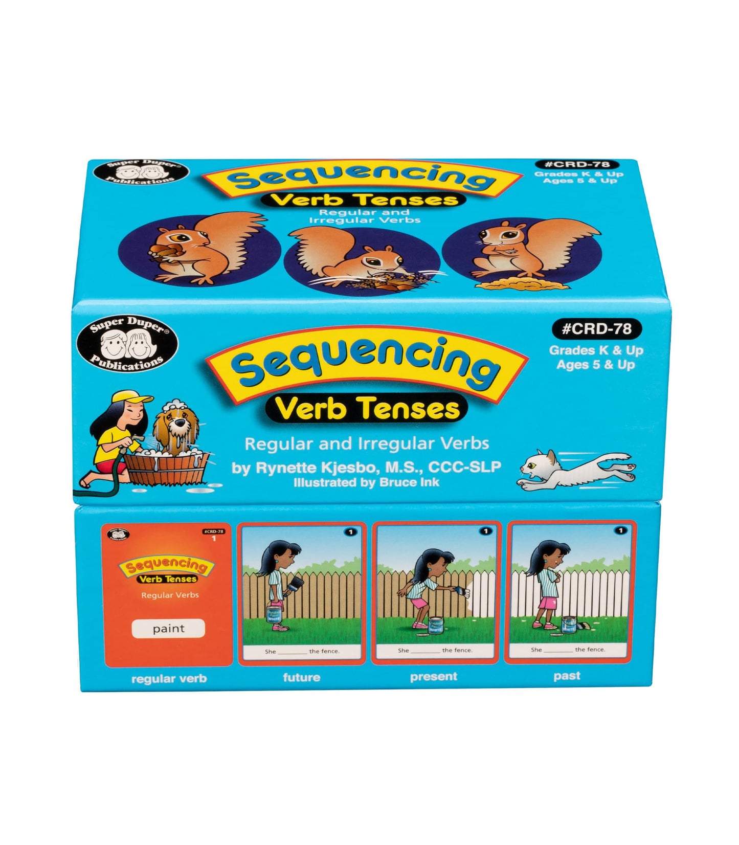 Super Duper Publications | Sequencing Regular and Irregular Verb Tenses Fun Deck | Early Reader and Grammar Flash Cards | Educational Learning Materials for Children