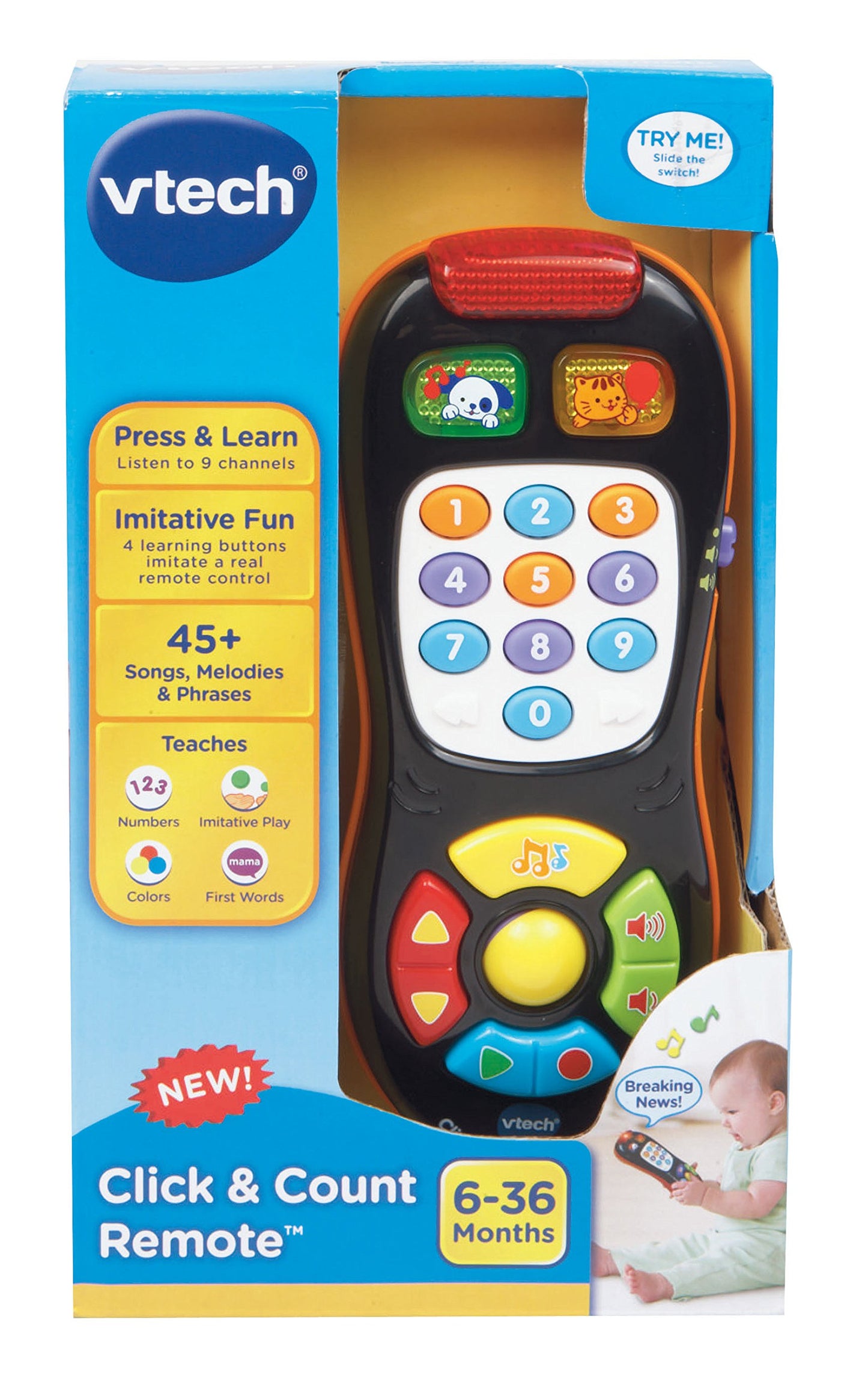 VTech Click and Count Remote, Black