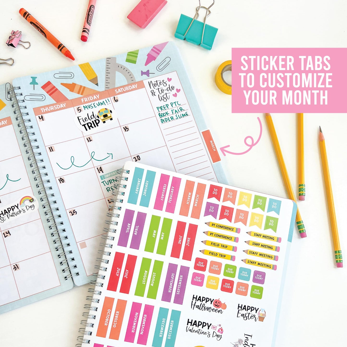Hadley Designs Teacher Planner 2025-2026 – Lesson Planner Book for Teachers Must Haves, Undated Teacher Planners, Lesson Plan Notebook, Homeschooling Planners, Teachers Appreciation Gifts