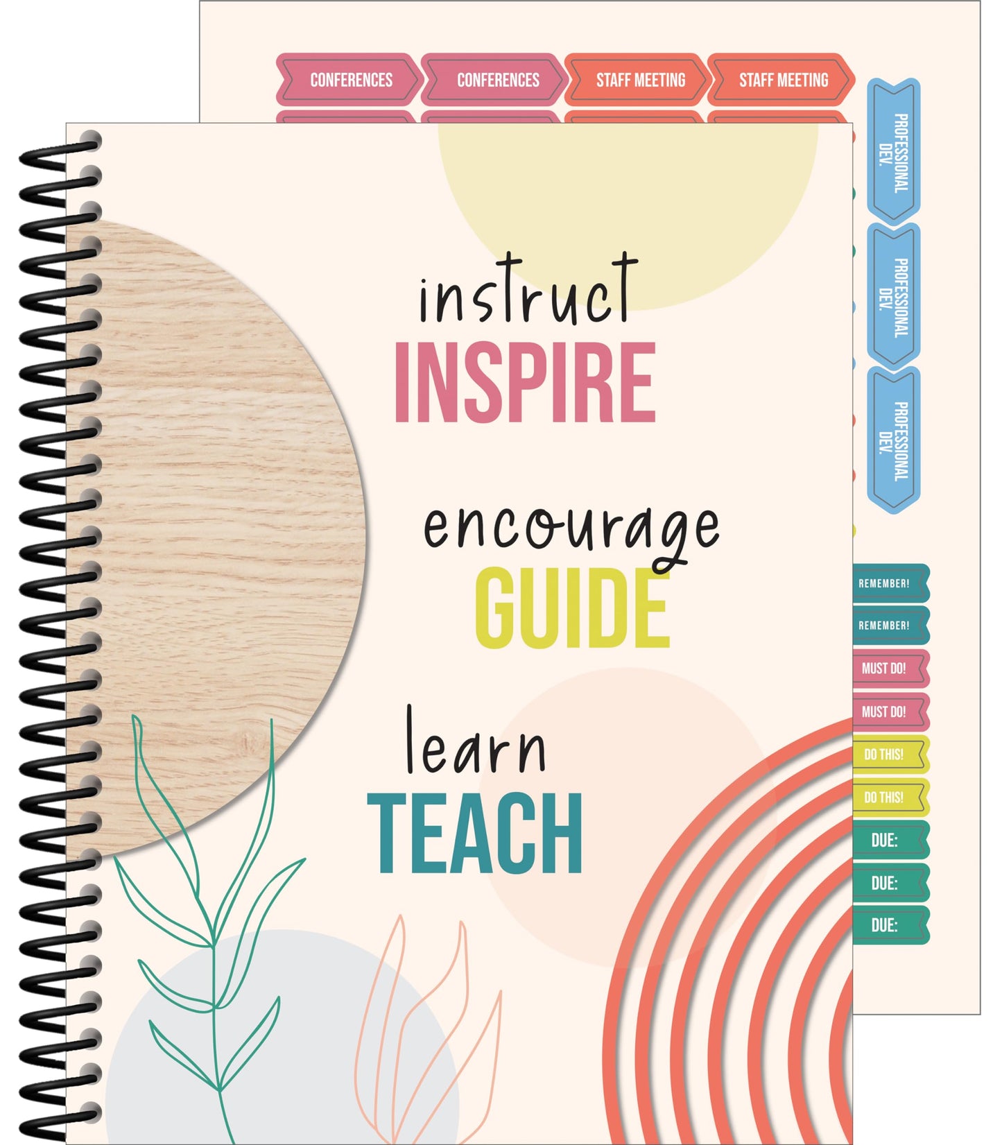 Carson Dellosa True to You Teacher Planner 2026-2027, Undated 8" x 11" Lesson Plan Book With Stickers, Class Schedule, Weekly Calendar School Supplies, Homeschool Essentials and Classroom Must Haves