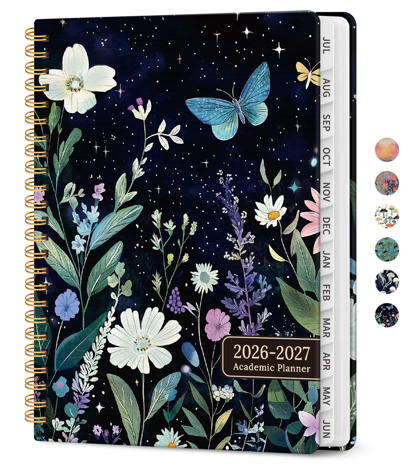 Planner 2026-2027, Academic Year Monthly and Weekly Calendar Planner, Jul 2026 - Jun 2027, Hardcover Teacher Student Planning Agenda book with Tabs, Perfect for School Office Supplies, 8.5" x 11" - Celestial