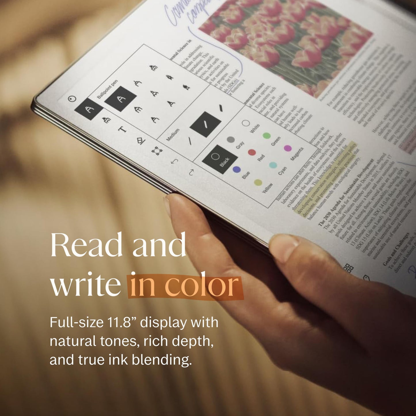 reMarkable Paper Pro Bundle – Mosaic Weave | Includes 11.8” reMarkable Paper Tablet, Marker Plus Pen with Eraser, and a Book Folio Cover in Mosaic Weave – Basalt