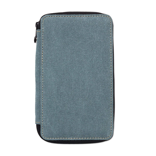 Speedball Art Products 258240 24 Pencil Storage Canvas Pencil Case, Steel Blue