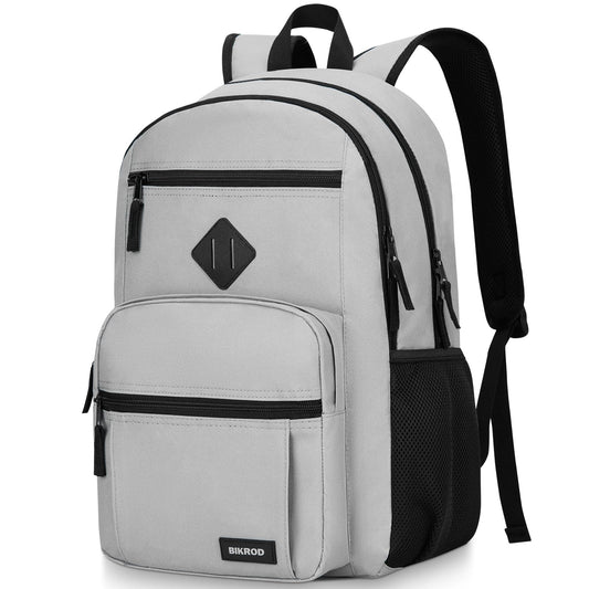 BIKROD Backpack for Men and Women, Lightweight Casual School Backpack for Teens Boys and Girls, Daily-use Travel Laptop Backpack Fits 15.6 Inch Notebook, High School Bookbag