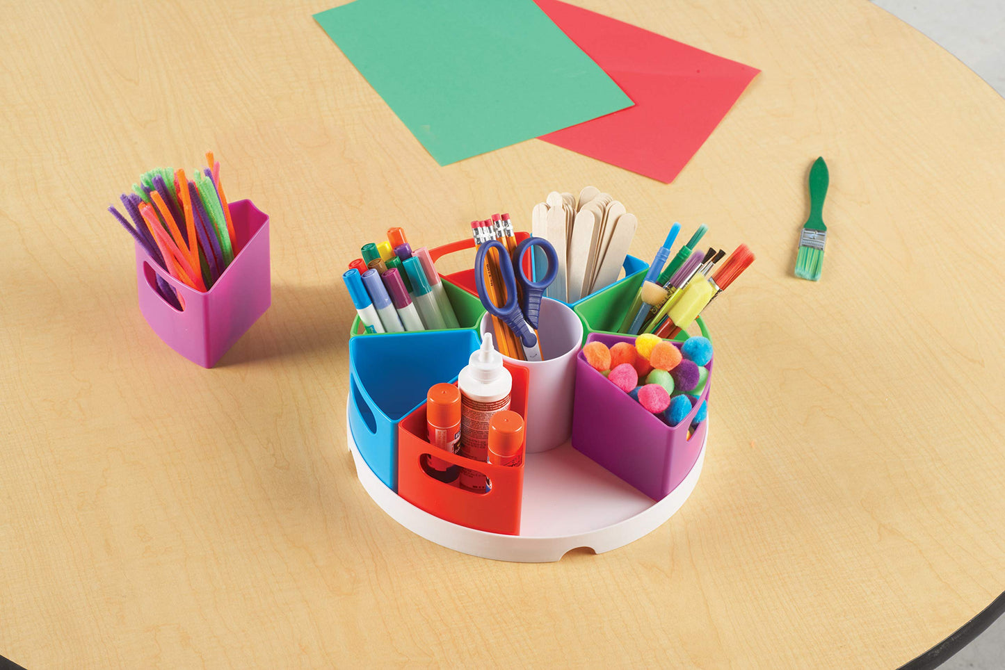 Learning Resources Create a Space Storage Center - Toy Desk Organizer, Classroom Workspace Must Haves, Homeschool Organization, Arts & Crafts , Caddy, Office & Teacher Supplies