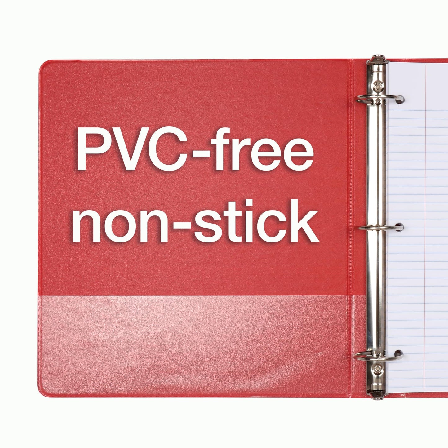 Cardinal 3 Ring Binders, 1.5 Inch, Round Rings, Holds 350 Sheets, ClearVue Presentation View, Non-Stick, Assorted Bright Colors, 6 Pack (79557)