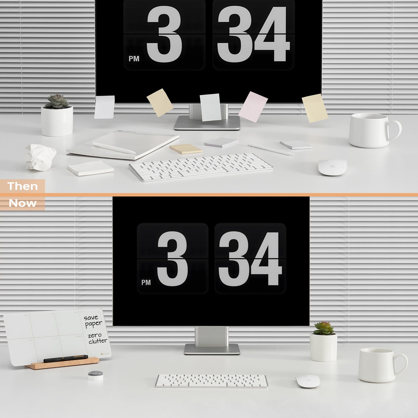 Desktop Glass Weekly Planner Whiteboard with Detachable Wood Stand,Small Portable Dry Erase Calendar to Do List White Board 12x6 for Office, Home, Schools, Marker&Eraser Included, Yeoux