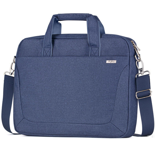 BAFFINA Laptop Shoulder Bag 15.6 16 Inch Business Gifts for Men Women,Laptop Briefcase for 14“ 15” 16“ MacBook/Notebook Hp Dell Asus,Waterproof Computer Carrying Case Messenger Bag with Strap,Blue