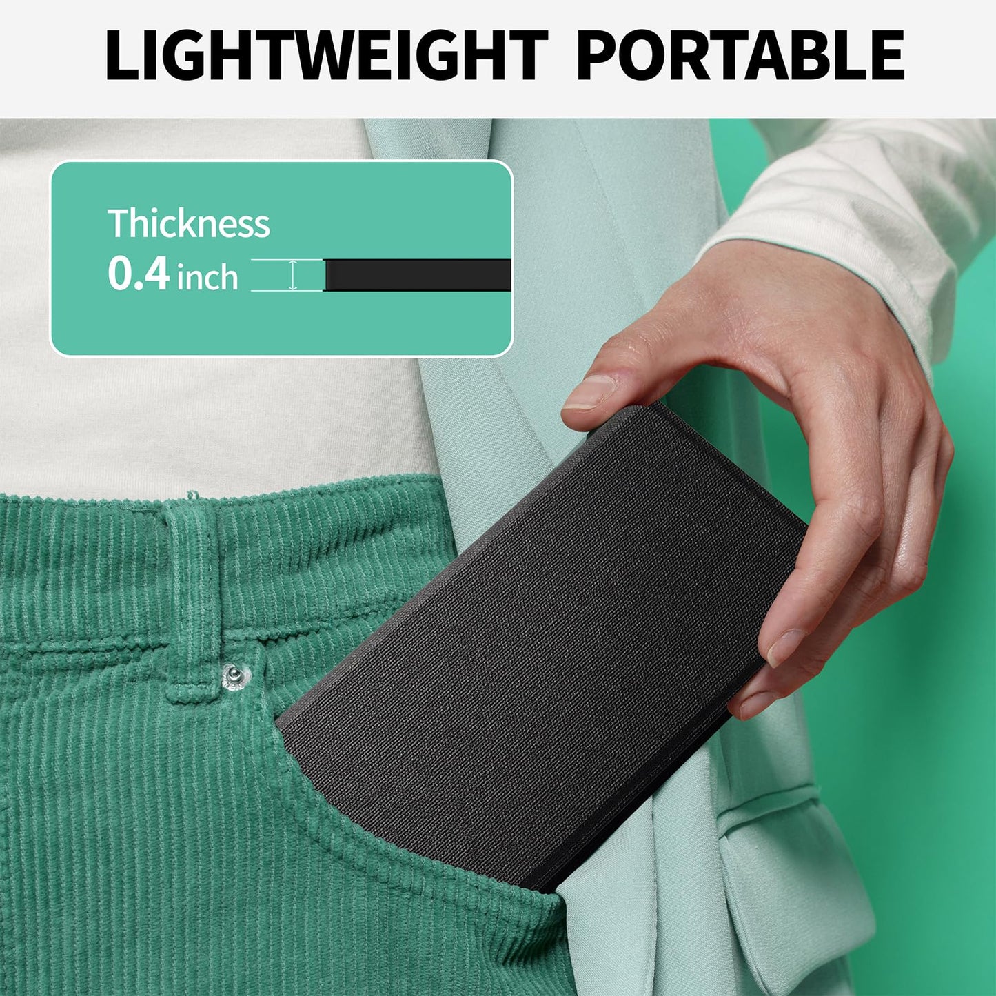LCD Writing Tablet for Adult: Mini 6.5 Inch Full Screen Digital Notepad with Hall Switch and Tablet Case Reusable Writing Pad Portable Use for Office Study Teaching