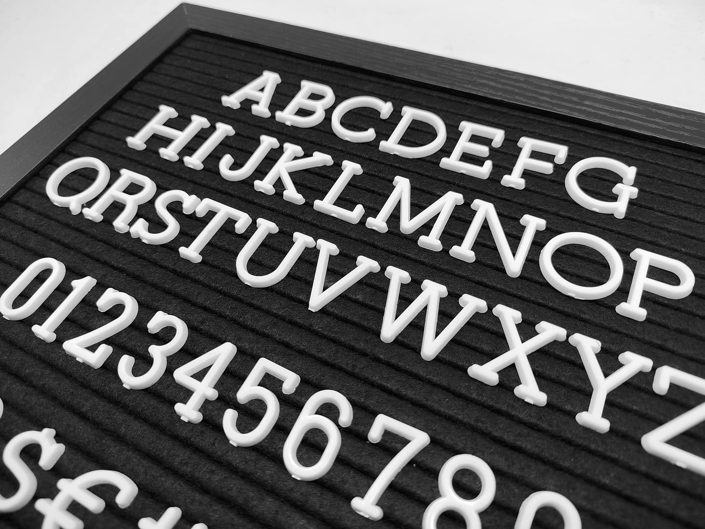 G GAMIT Felt Letter Board Letters Set - Pre-cut 418pcs Nonstandard 1inch White Typewriter Letters Only (No Board Included)