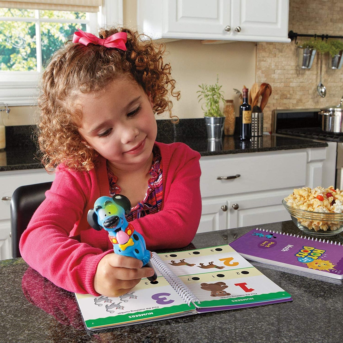 Educational Insights Hot Dots Jr. Let's Master Pre-K Math Set, Homeschool & School Math Workbooks, 2 Books & Interactive Pen, 100 Lessons, Ages 4+
