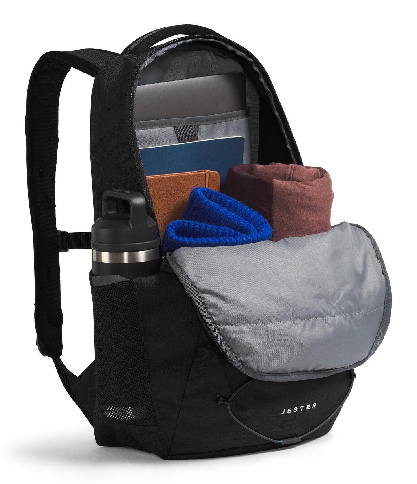 The North Face Jester Everyday Laptop Backpack - Commuter Daypack, Water Repellent, Laptop Sleeve, TNF Black-NPF, One Size