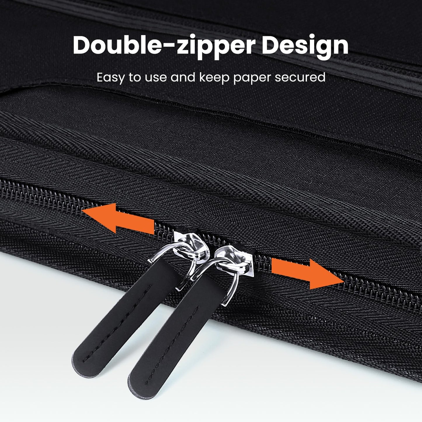 Sooez Heavy Duty Accordion File Organizer with Hidden Handle, Portable 12 Pockets Expanding File Folders, Cloth Monthly Bills Receipt Organizer for Letter/A4, School Classroom Home & Office Supplies