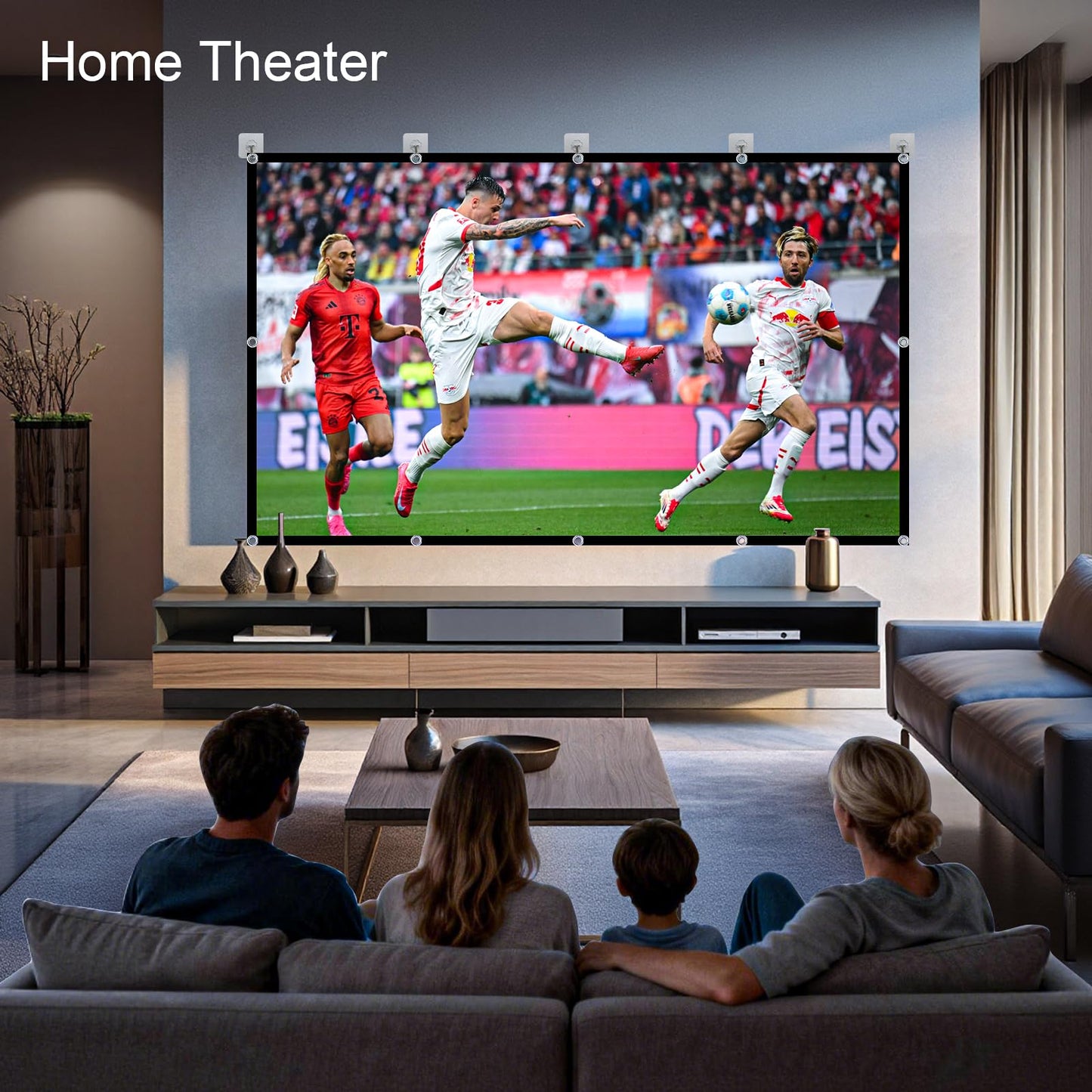 Projector Screen 72 inch，Portable Movie Projector Screen 16:9 HD Indoor Outdoor Double Sided Rear Projection Screen Video for Home, Party, Office, Classroom