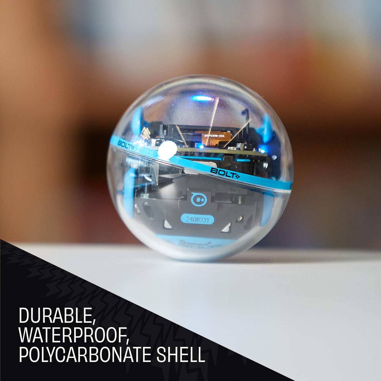 Sphero Bolt+: Coding Robot – Program with Draw, Blocks, Python & Javascript – Animated LCD Screen – Ages 8+ – Durable, Qi Charging, Waterproof