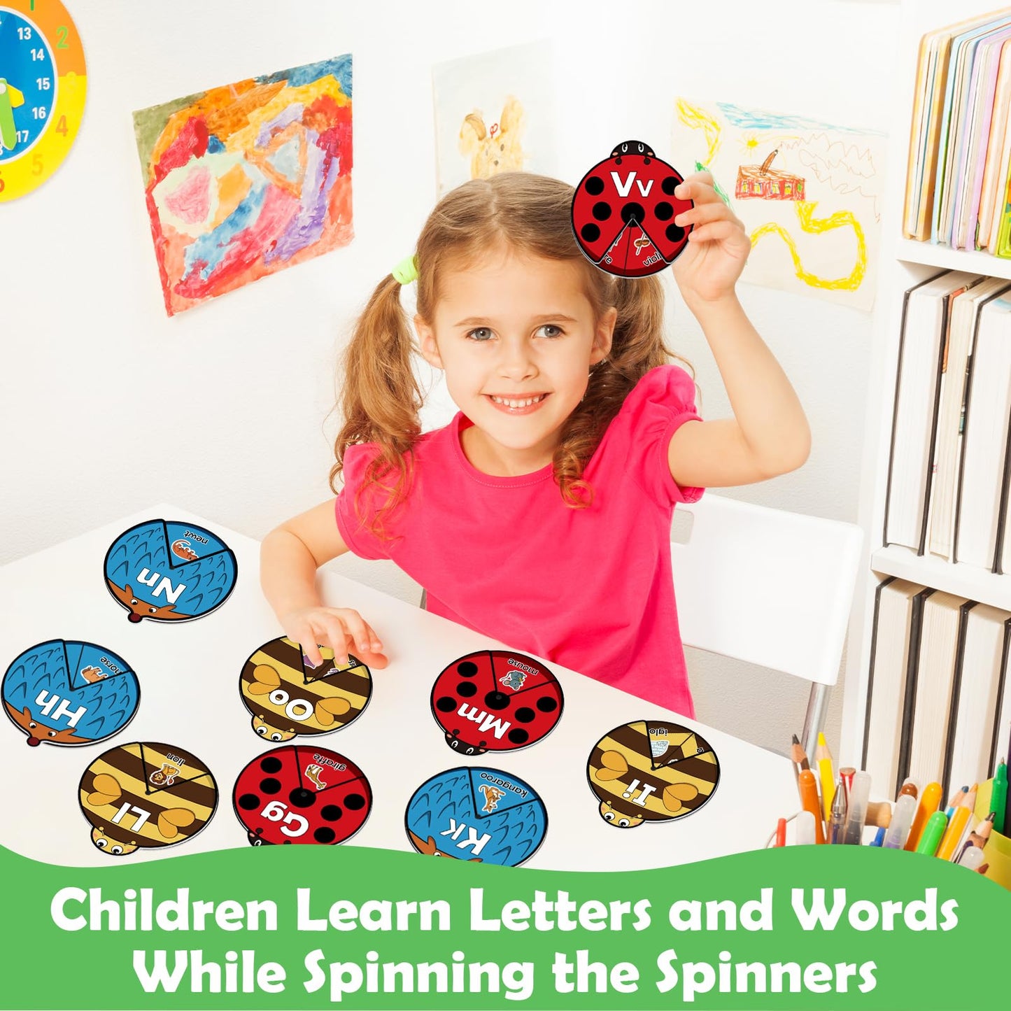 Kasfalci Alphabet Cards, Alphabet Learning Toys, ABC Learning for Toddlers, Letter Matching Game, Sight Words, Kindergarten Preschool Learning Activities, Montessori Educational Toy for Kids