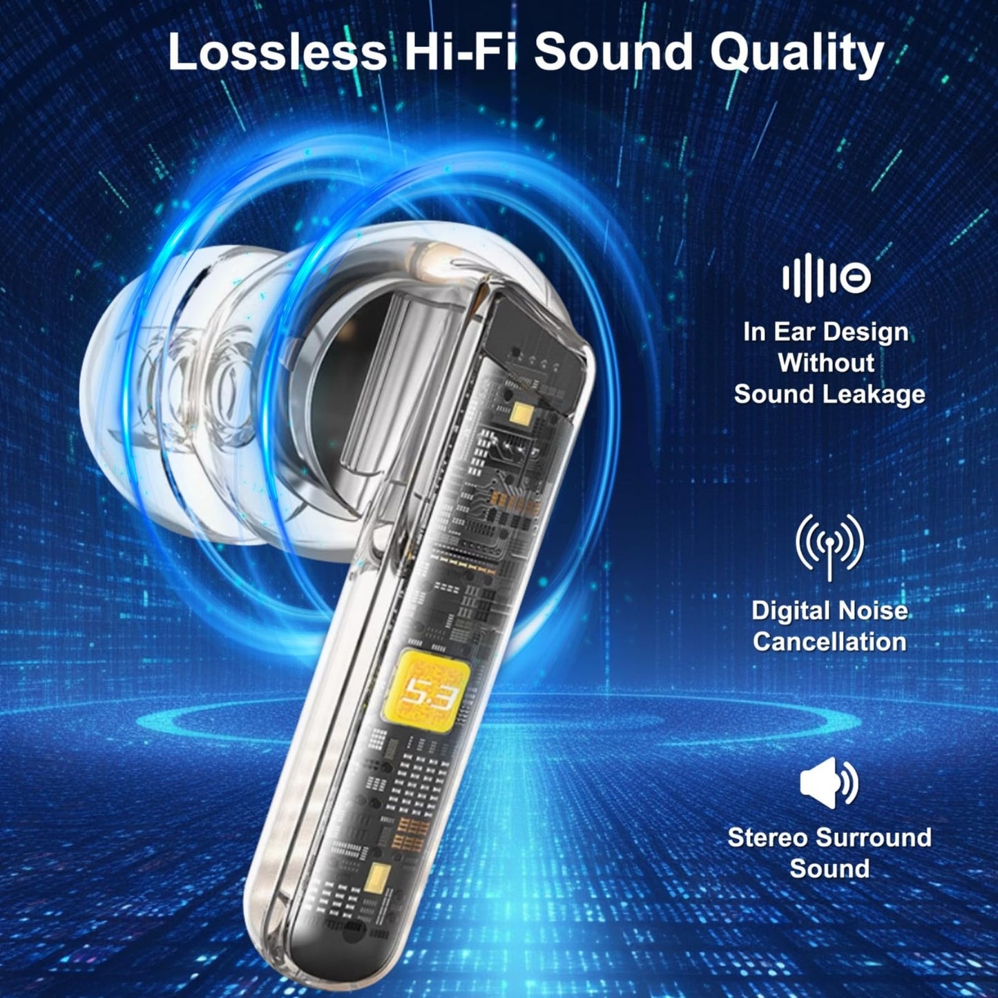 Real Time Language AI Translator Earbuds, Seamless 144 Language Translation with App Support for iOS and Android, Bluetooth 5.3 Connectivity - Audio Translator (Black)