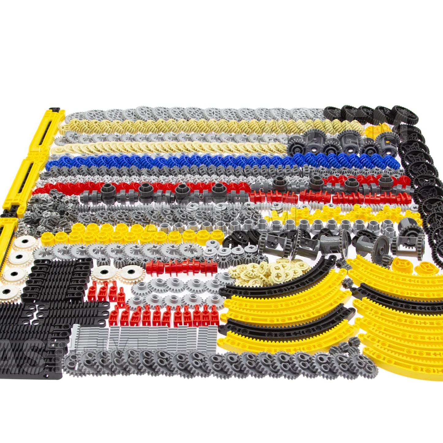 ASTEM 699pcs Technic-Parts-Gears Axle-Pin-Connector Compatible with Technical Cam Worm Cogs Gears Steering Parts Differential Engine Kit.