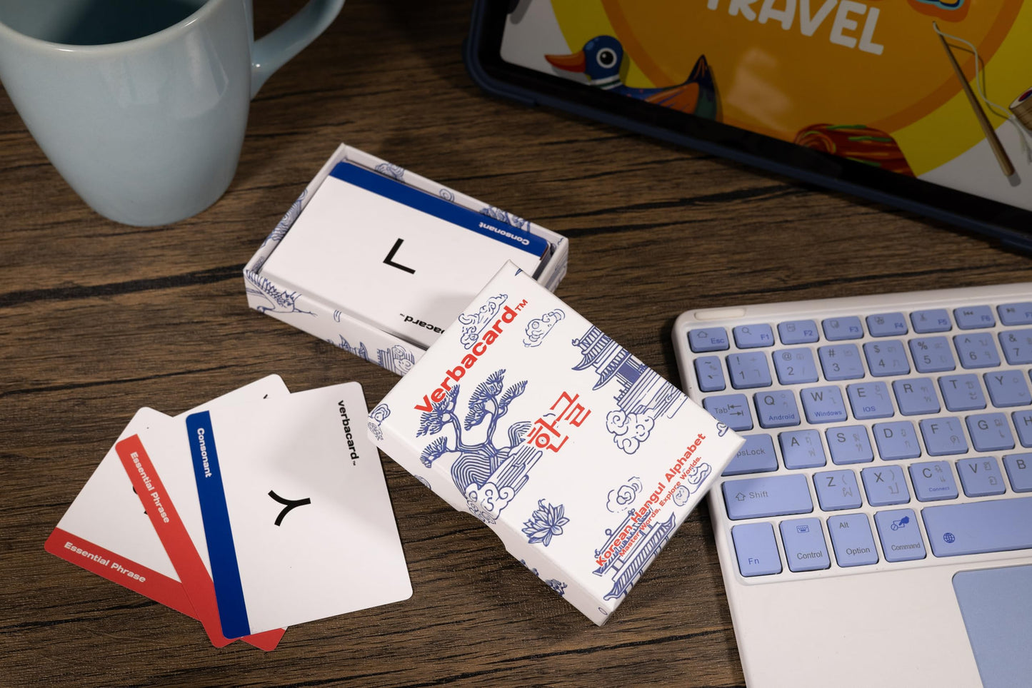 Hangul Flashcards – Learn to Read Korean Hangul Fast | Alphabet Study Deck with Pronunciation & Examples | Korean Alphabet for Beginners & Students