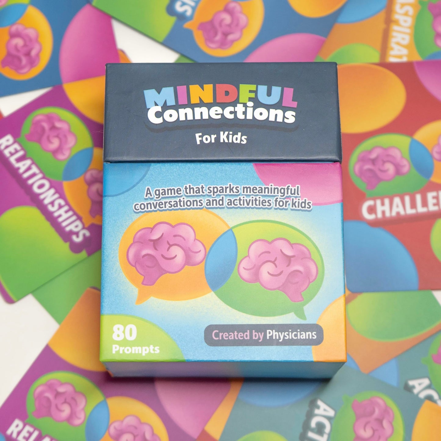 Mindful Connections for Kids – 80 Fun Conversation and Activity Cards to Build Emotional Intelligence and Social Skills, Created by Doctors, Ideal for Families, Therapists, and Classrooms, Ages 5+