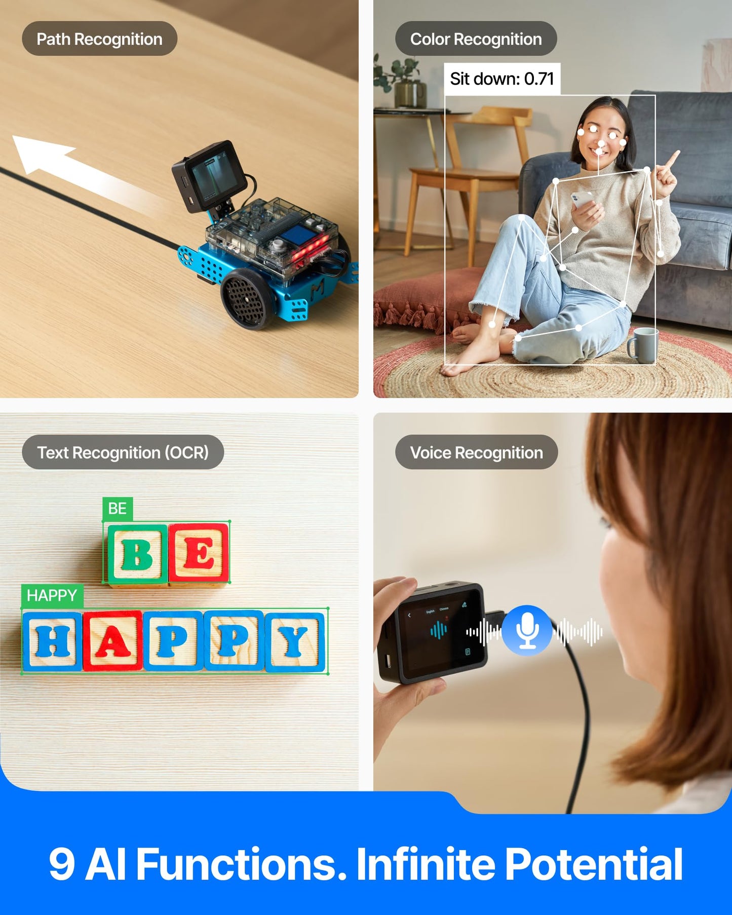 Smart Camera 2.0: All-in-One Vision Module for Education, for Makeblock mBot2