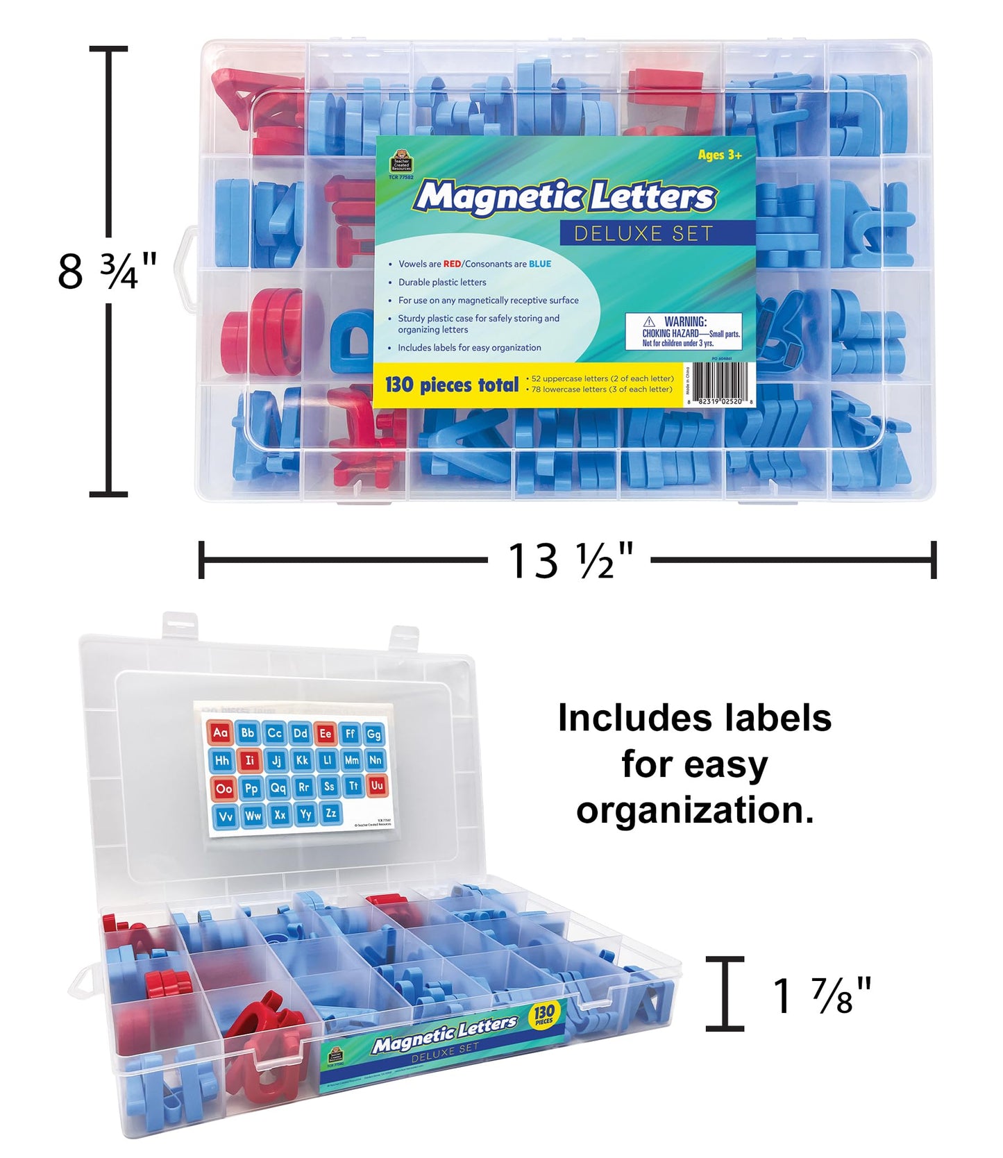 Teacher Created Resources Magnetic Letters Deluxe Set (TCR77582)