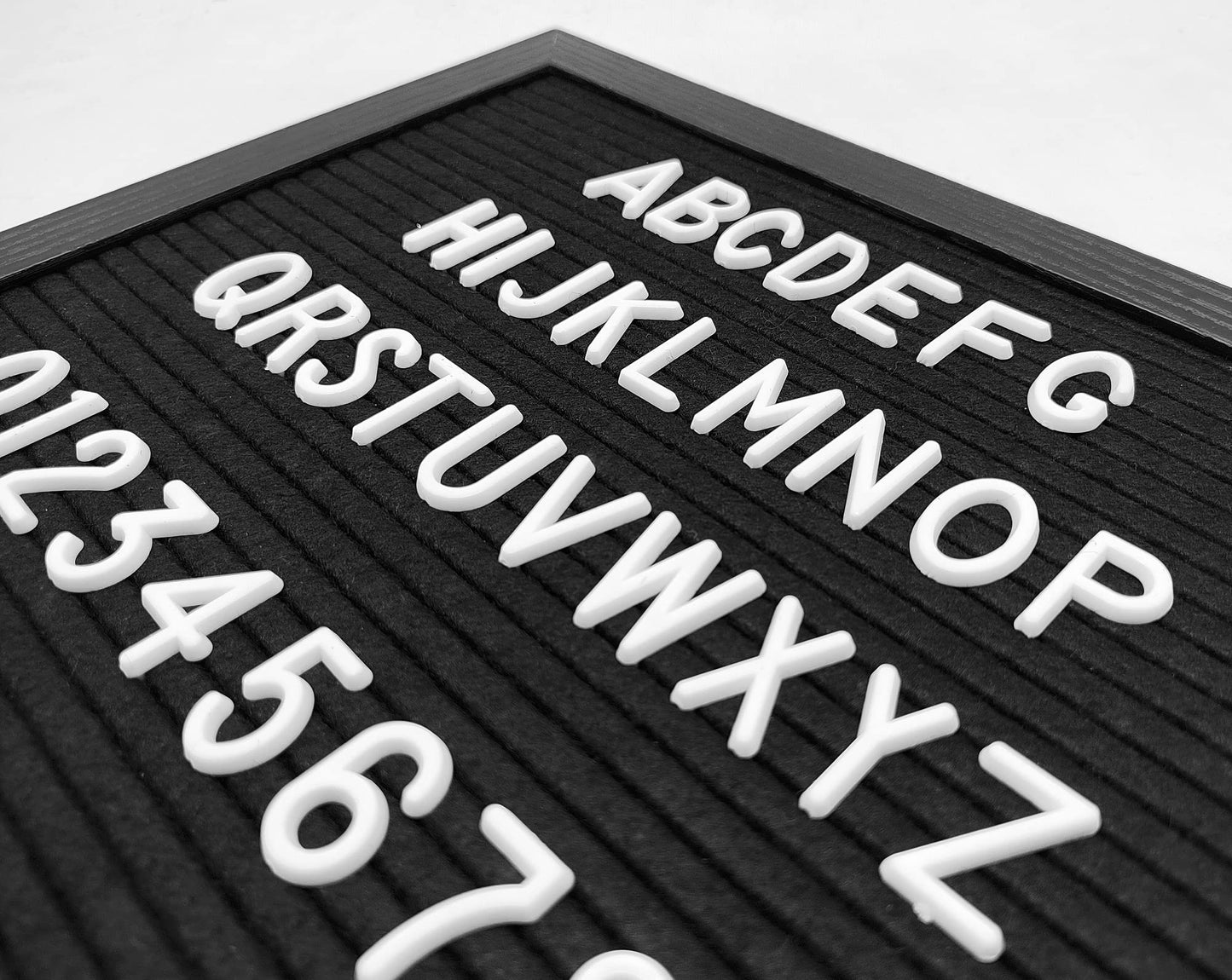 G GAMIT Felt Letter Board Letters Set - Pre-cut 378pcs Standard 1inch White Letters Only (No Board Included)