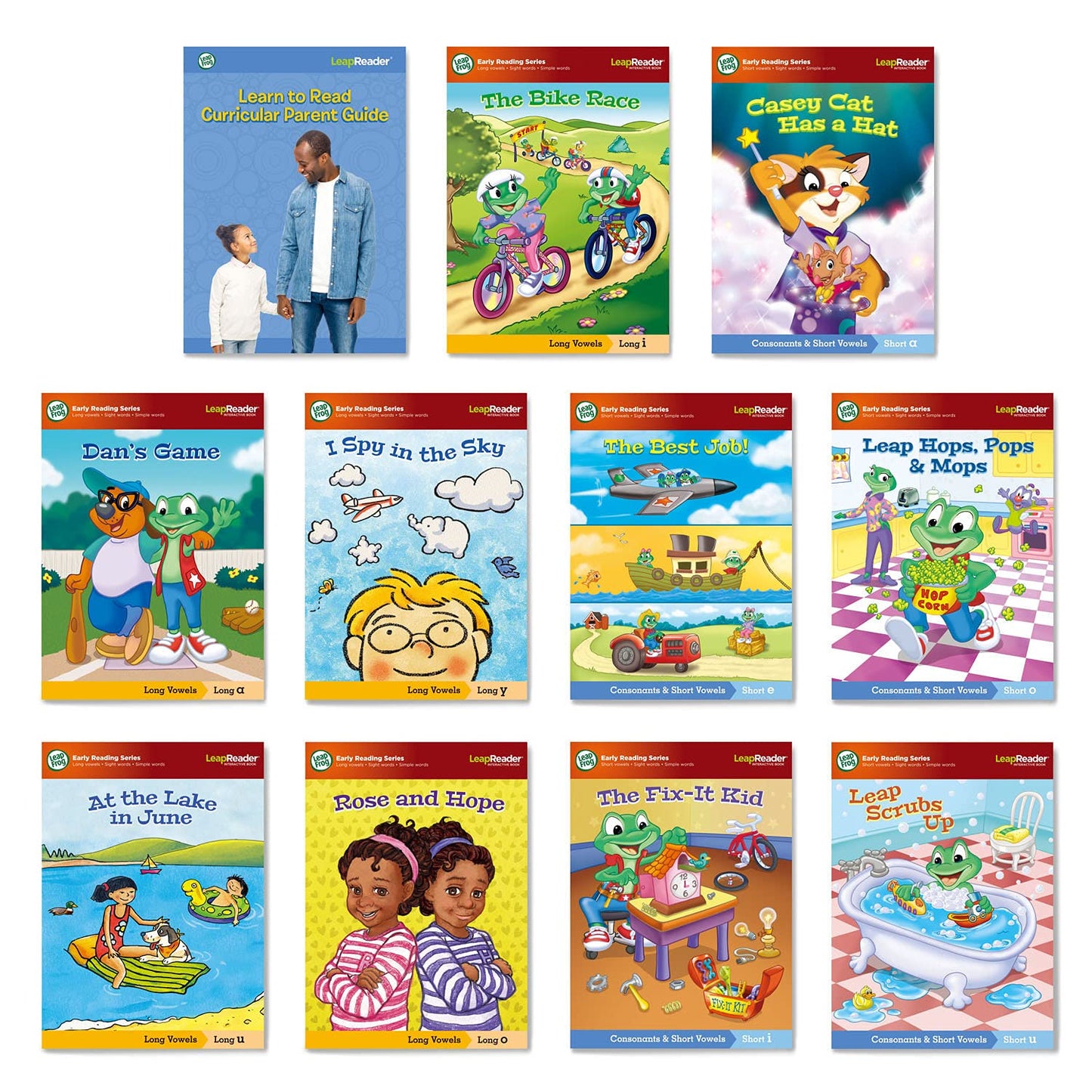 LeapFrog LeapReader System Learn to Read 10 Book Bundle