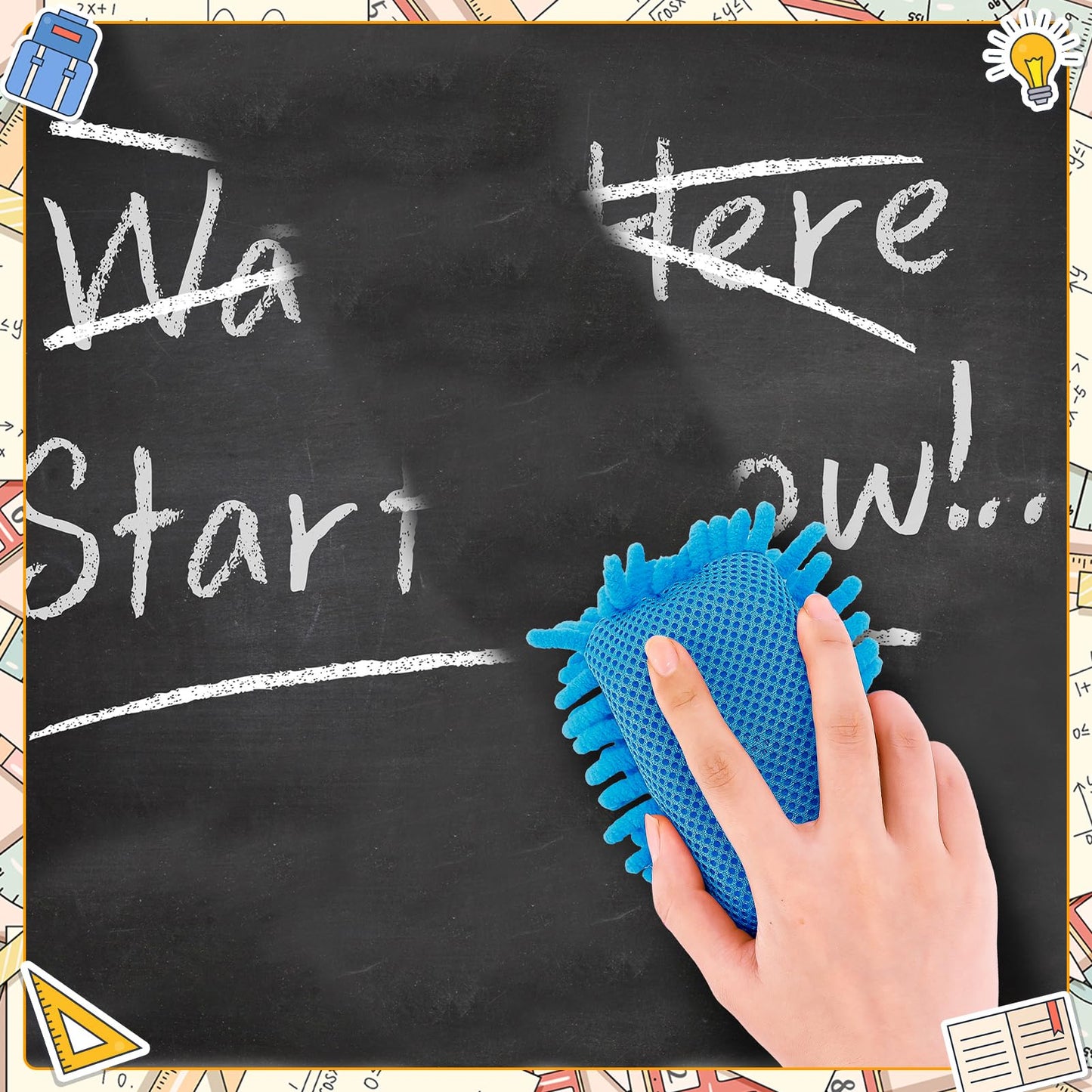 Jspupifip 12 Pcs Dry Erase Shag Eraser Microfiber Shag Whiteboard Eraser Magnetic Dry Erase Washable for Markers Chalk Home Classroom Office Supply, Blue Gray Light Pink Green